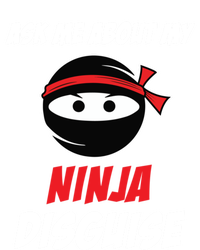 Ask Me About My Ninja Disguise Funny Ninja Gift Sweatshirt Cinch Pack Bag