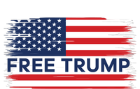 Free Trump Distressed Flag Womens Cotton Relaxed Long Sleeve T-Shirt