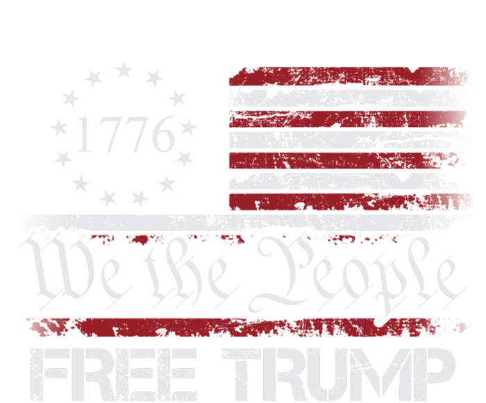 Free Trump Supporters Pro Trump American Flag T-Shirt