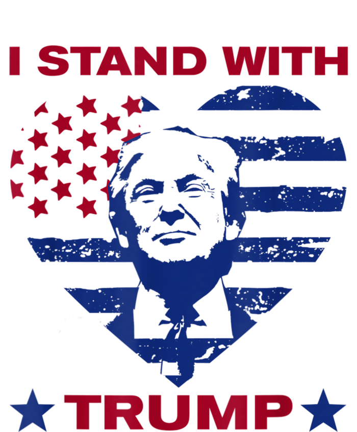 I Stand With Trump 2024 Trump Support Vote Political Bella+Canvas Jersey Crop Tee