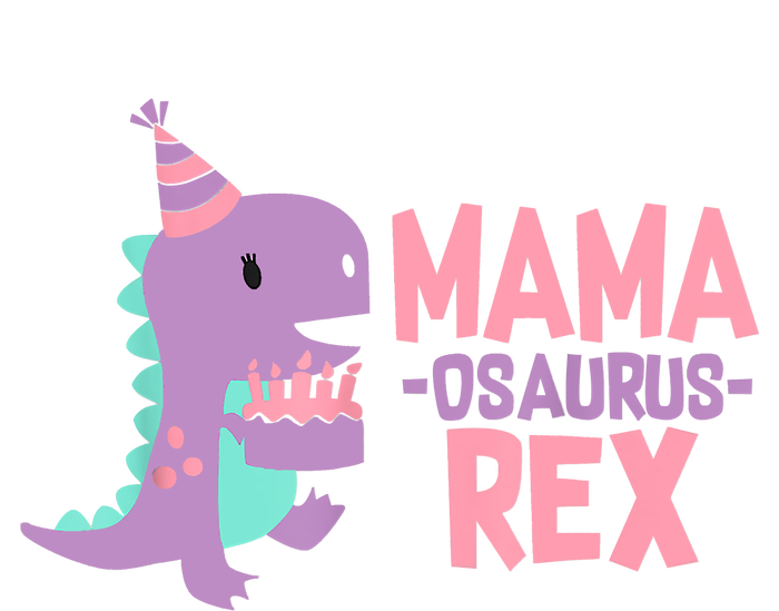 Mama Dinosaur Family Matching Birthday Party Daughters Long Sleeve Shirt