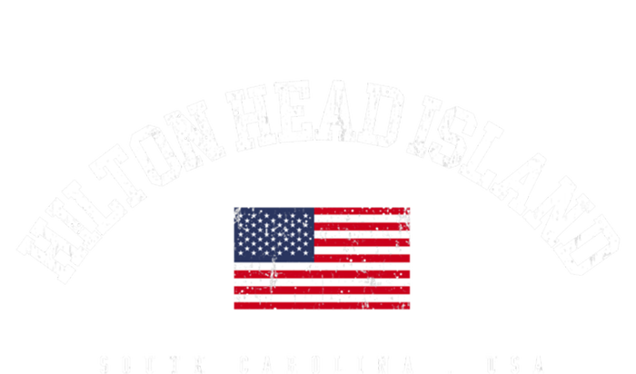 Hilton Head Island Sc Retro American Flag Usa City Name Gift T-Shirt