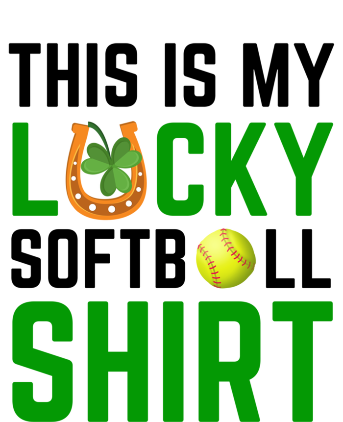 This Is My Lucky Softball Gift Sport Game St Patrick's Day Gift T-Shirt