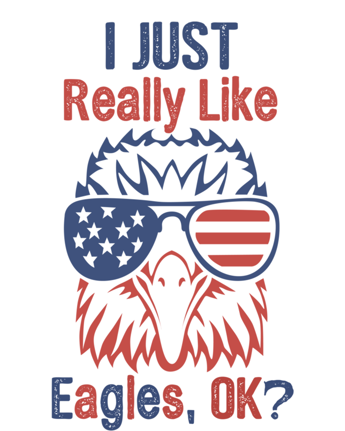 I Just Really Like Eagle Ok? Usa Flag Patriotic Eagle Gift Baby Bodysuit