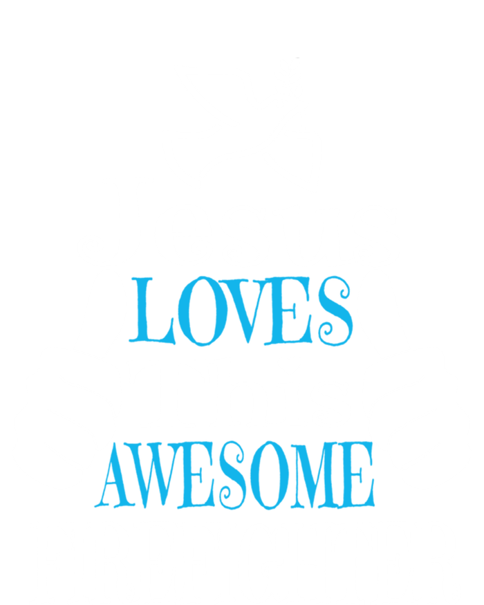 Jesus Loves This Awesome Firefighter Religious Christian Cute Gift T-Shirt