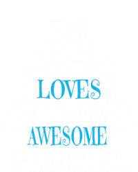 Jesus Loves This Awesome Principal Cute Religious Christian Funny Gift Short Acrylic Beanie