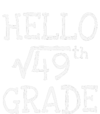 Back To School 7th Grade Square Root Of 49 Math Teacher T-Shirt