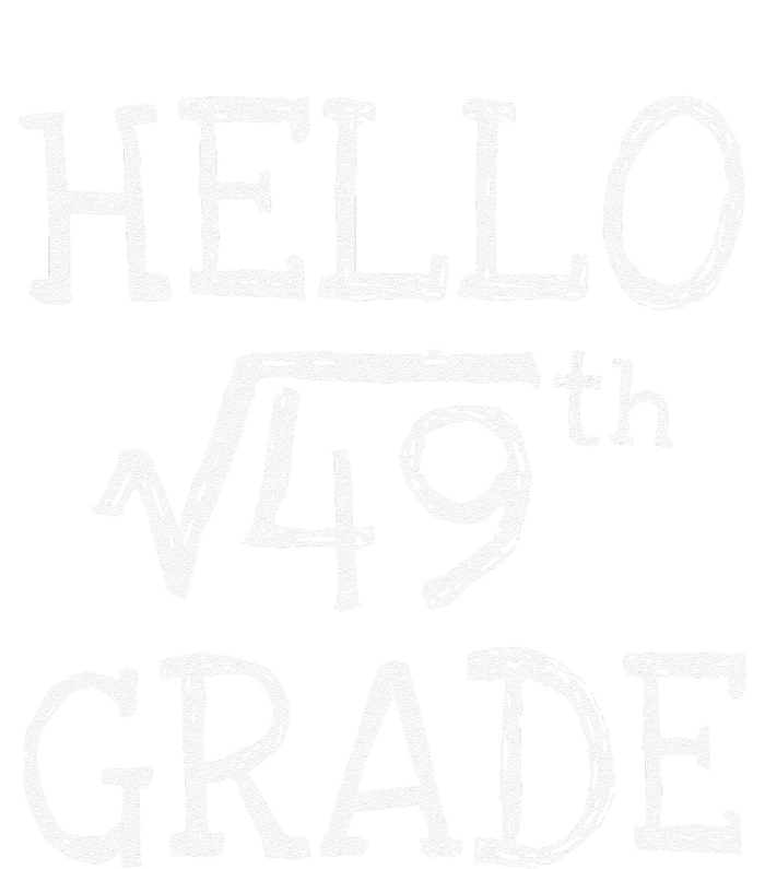 Back To School 7th Grade Square Root Of 49 Math Teacher T-Shirt