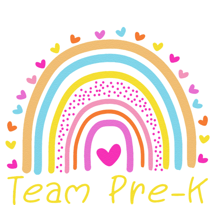 Back To School Team PreK Squad Crew Teacher Rainbow T-Shirt