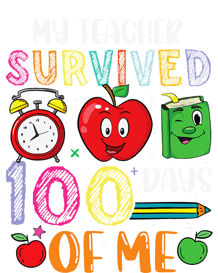 Funny My Teacher Survived 100 Days Of Me T-Shirt