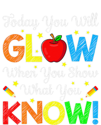 Funny You Glow Show What You Know Teacher Test Day Women T-Shirt