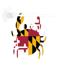 Lacrosse Shirts Helmet Sticks LAX Maryland Flag Gift T-Shirt