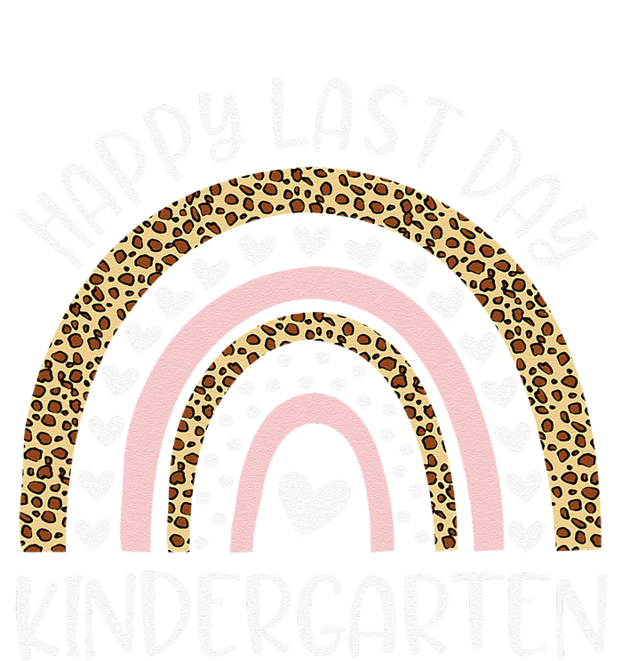 Happy Last Day Of Kindergarten Teacher Student Rainbow T-Shirt