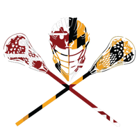 Maryland Flag Lacrosse College LAX Stick Baby Bodysuit