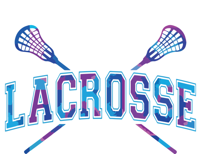 Lacrosse Tie Dye Crossed Sticks Cool T-Shirt