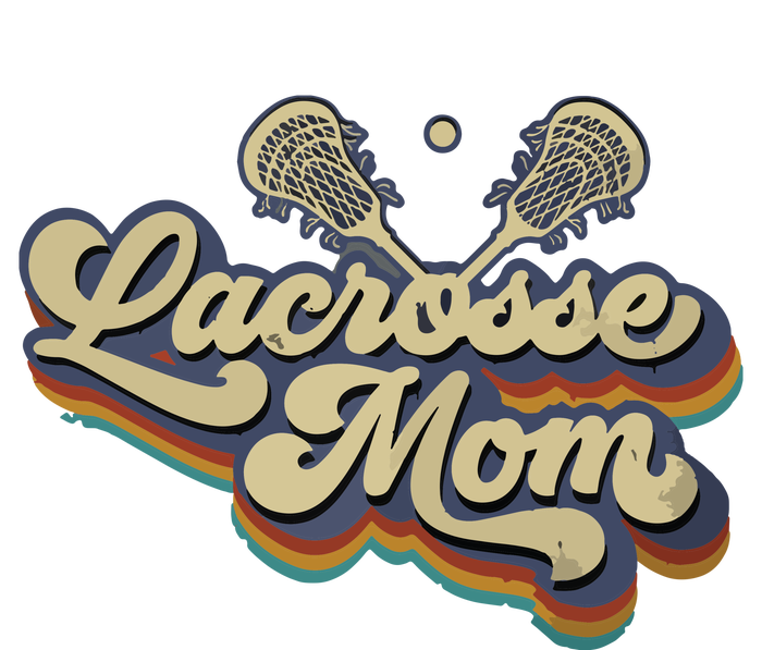 Womens Lacrosse Mom Vintage Retro Lacrosse Stick Sun Gift Canvas