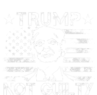 Trump Not Guilty Pro Trump Supporter American Flag T-Shirt