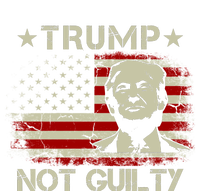 Trump Not Guilty, Free Trump, Pro Trump Supporter American Flag Hooded Wearable Blanket