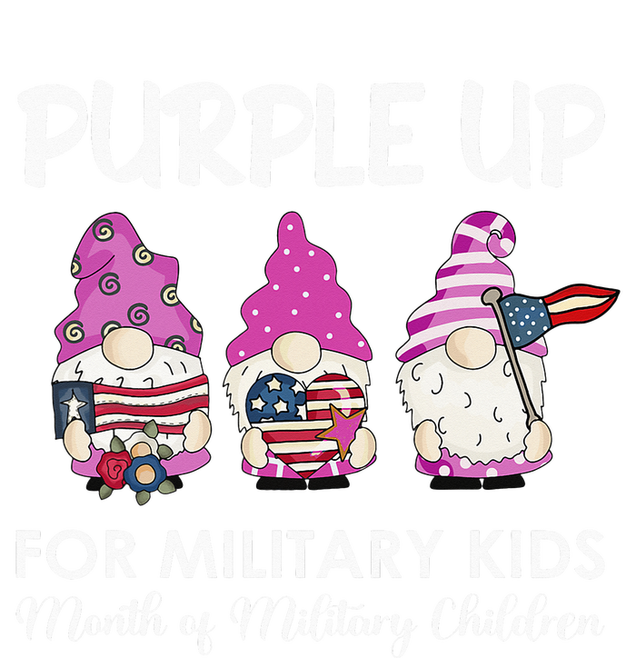 Purple Up Children's Costumes Military Children's Month American Flag T-Shirt