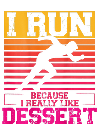 I Run Because I Like Dessert Marathons BackprintRunning Doggie Tank