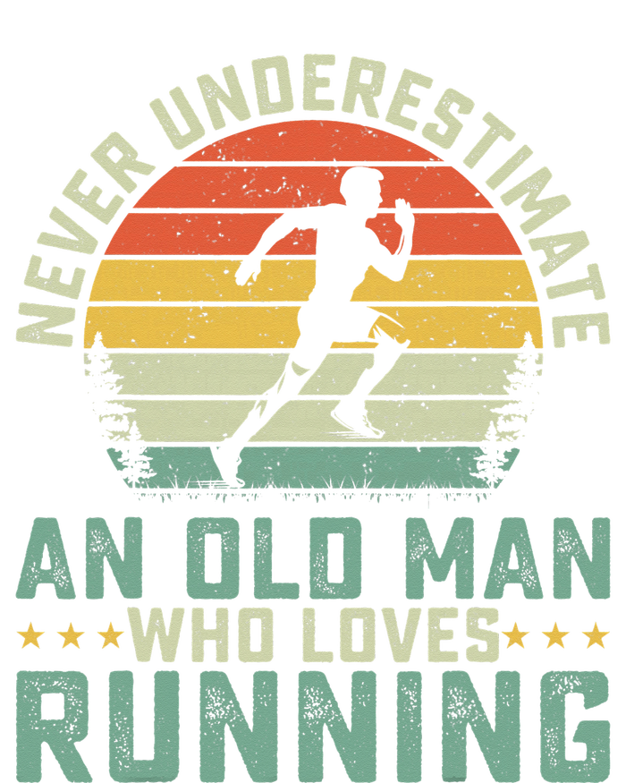 Never Underestimate An Old Man Who Loves Running Runner T-Shirt