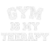 Gym Is My Therapy Funny Gym Running Retro Vintage T-Shirt