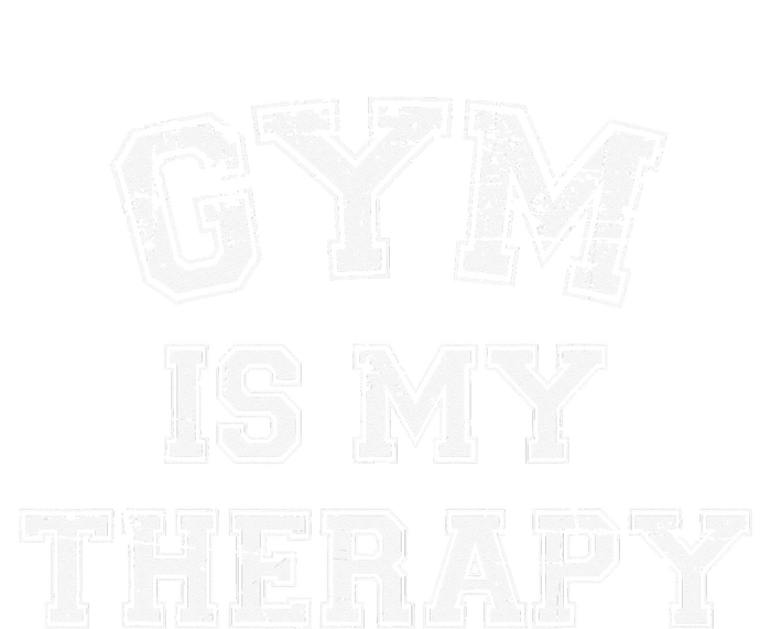 Gym Is My Therapy Funny Gym Running Retro Vintage T-Shirt