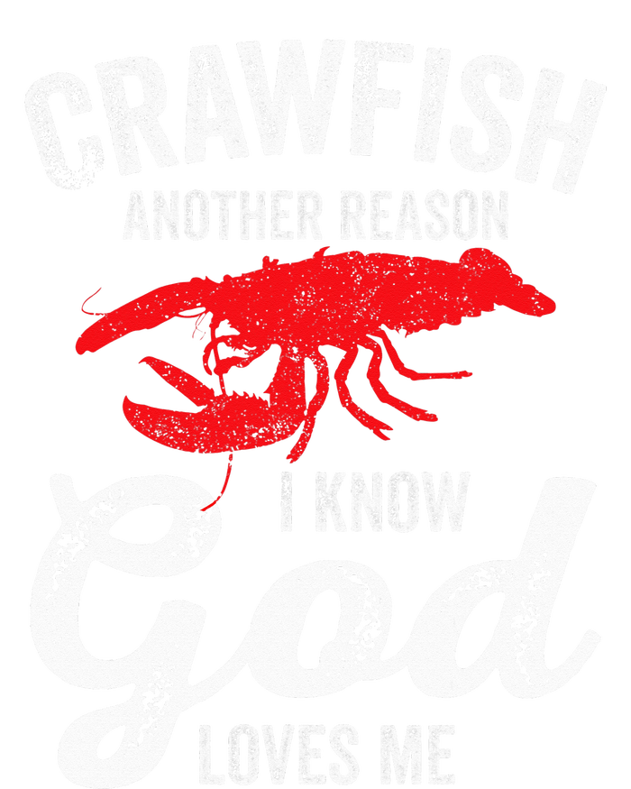 Funny Crayfish Crawfish Boil Crawfish God Loves Me Kids Long Sleeve Shirt