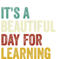 It's Beautiful Day For Learning Retro Teacher Students Women Day Sustainable Beanie