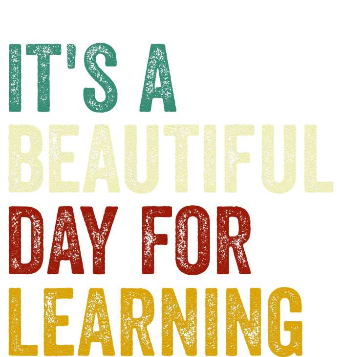 It's Beautiful Day For Learning Retro Teacher Students Women Day Sustainable Beanie