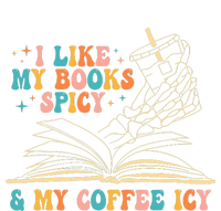 I Like My Books Spicy And My Coffee Icy Skeleton Hand Book Cooling Performance Long Sleeve Crew