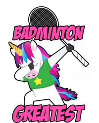 Badminton Is The Greatest Badminton Player Shuttlecock Sport Funny Gift Striped Beanie with Solid Band