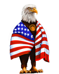 Bald Eagle Wearing An American Flag Great Gift Patriotic Eagle Great Gift T-Shirt