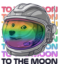 To The Moon Colorful Astronaut DOGE Cryptocurrency Kids T-Shirt