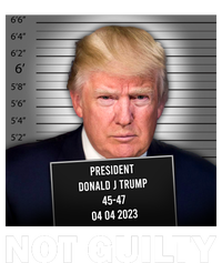 Funny Not Guilty Donald Trump Mug Shot Mousepad