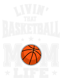 Basketball Mom Livin' That Basketball Mom Life Gift Striped Beanie with Solid Band