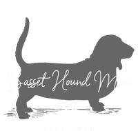 Basset Hound Mom Gift V-Neck T-Shirt