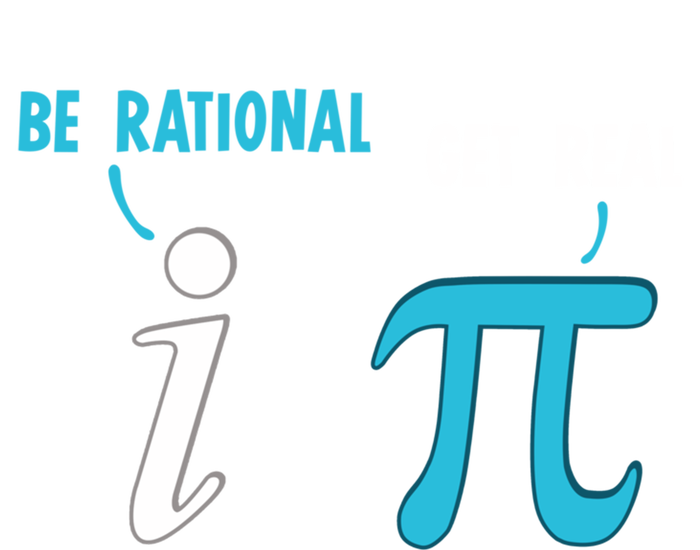 Be Rational Get Real Funny Math Joke Statistics Pun Gift V-Neck T-Shirt