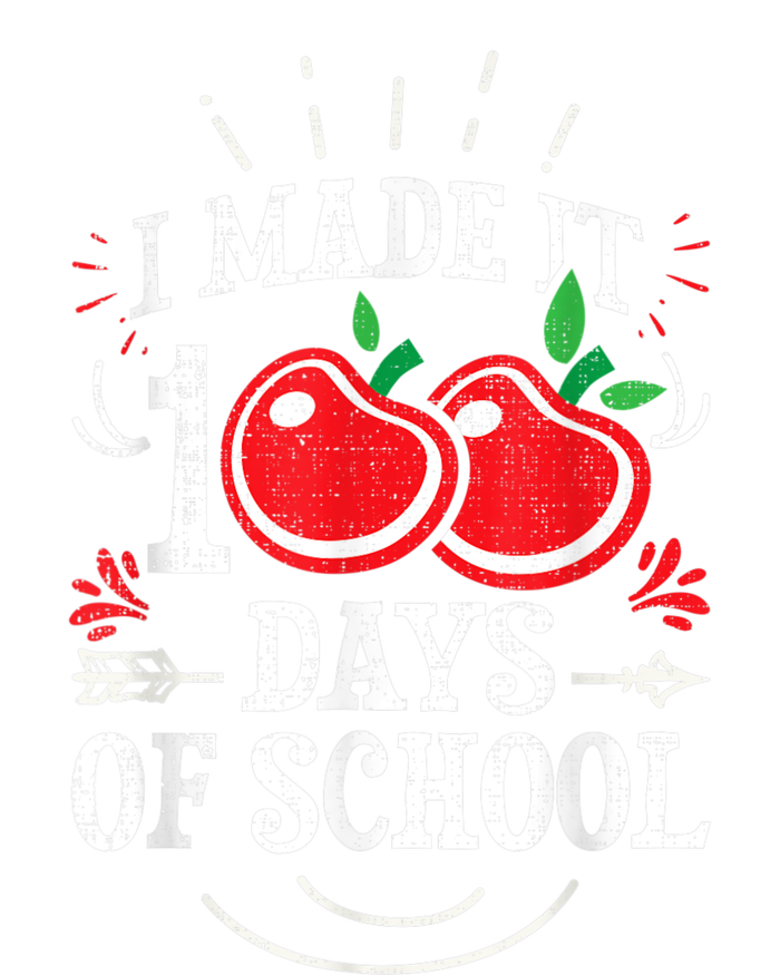 100th Day Of School Distressed I Made It 100 Days Teacher T-Shirt