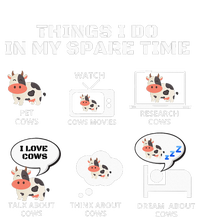 6 Things I Do In My Spare Time Farmer Cow Print Cow Stuff Pajama Set