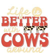 Cow Farmer Life Is Better Funny Cattle Farming Rancher T-Shirt