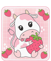 Cute Strawberry Milk Pink Cow Print Kawaii Aesthetic Animal T-Shirt