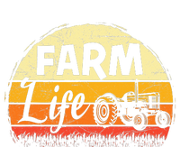 Farm Life Rancher Barnyard Harvest Farming Barn Cattle Cropped Pullover Crew