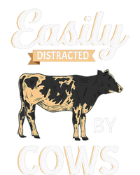 Funny Easily Distracted By Cows Cattle Farmer T-Shirt