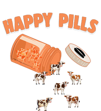 Happy Pills Cow Funny Livestock Farm Animal Lovers Novelty Sustainable Beanie