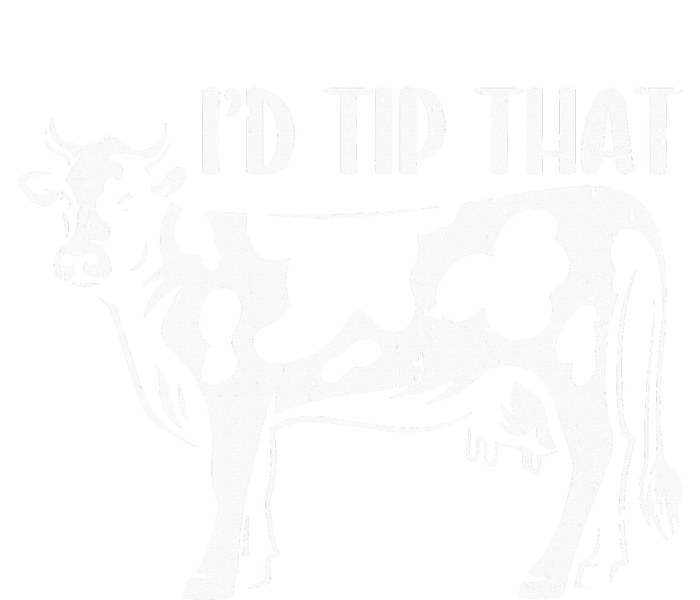 I'd Tip That Funny Cow Tipping Joke Farm Humor Farmer Performance Fleece Hoodie