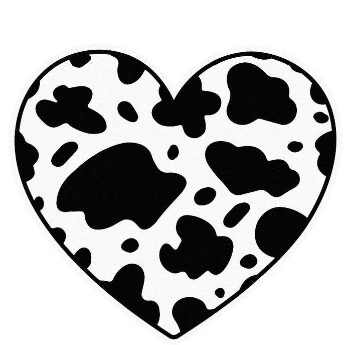 Farmer cows Skin print black and white Heart Cow T-Shirt