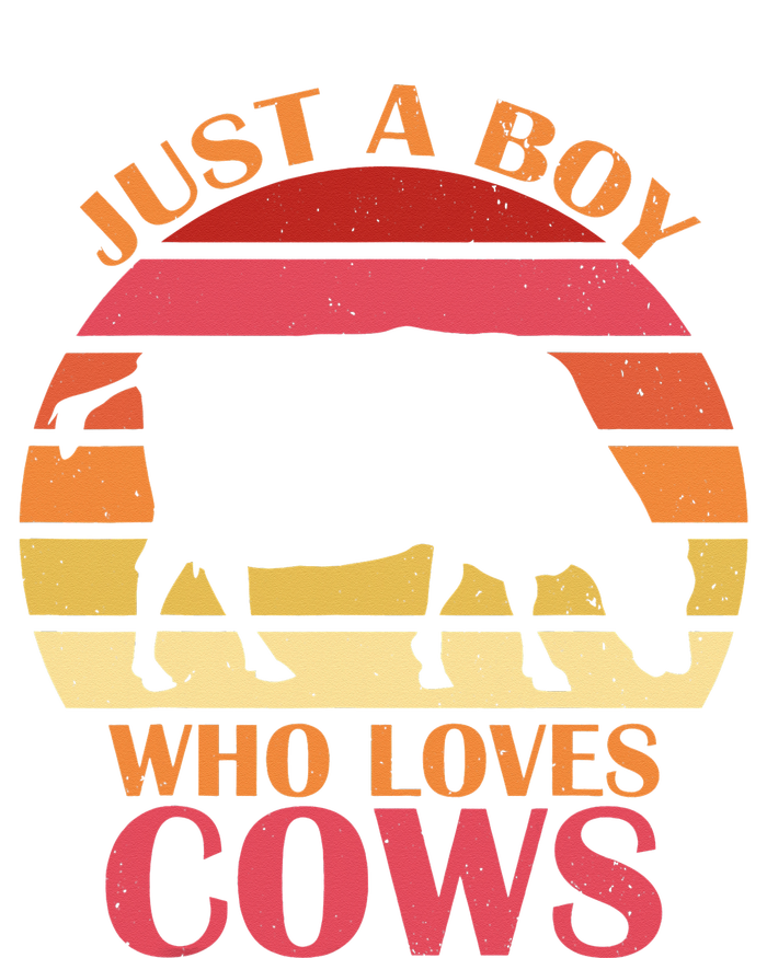 funny Just A Who Loves Cows Farmers lover Kids Long Sleeve Shirt