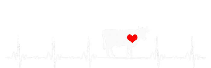 I Love My Cow Valve EKG Heartbeat animal Tall T-Shirt