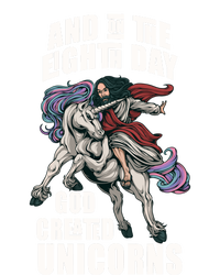 And On The Eighth Day God Created Unicorns Funny Jesus Gift Tank Top